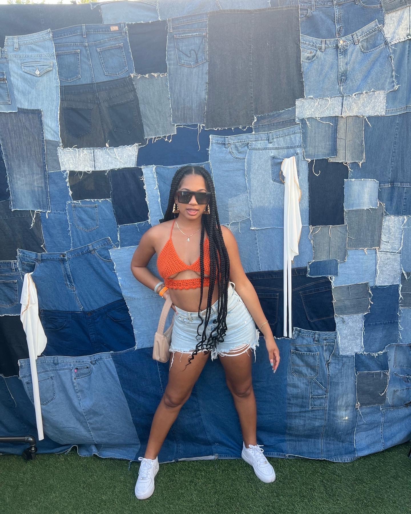 Peekaboob Top-Orange