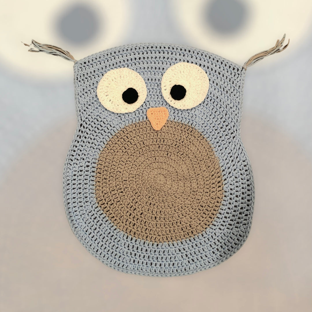 Owl Rug-Blue