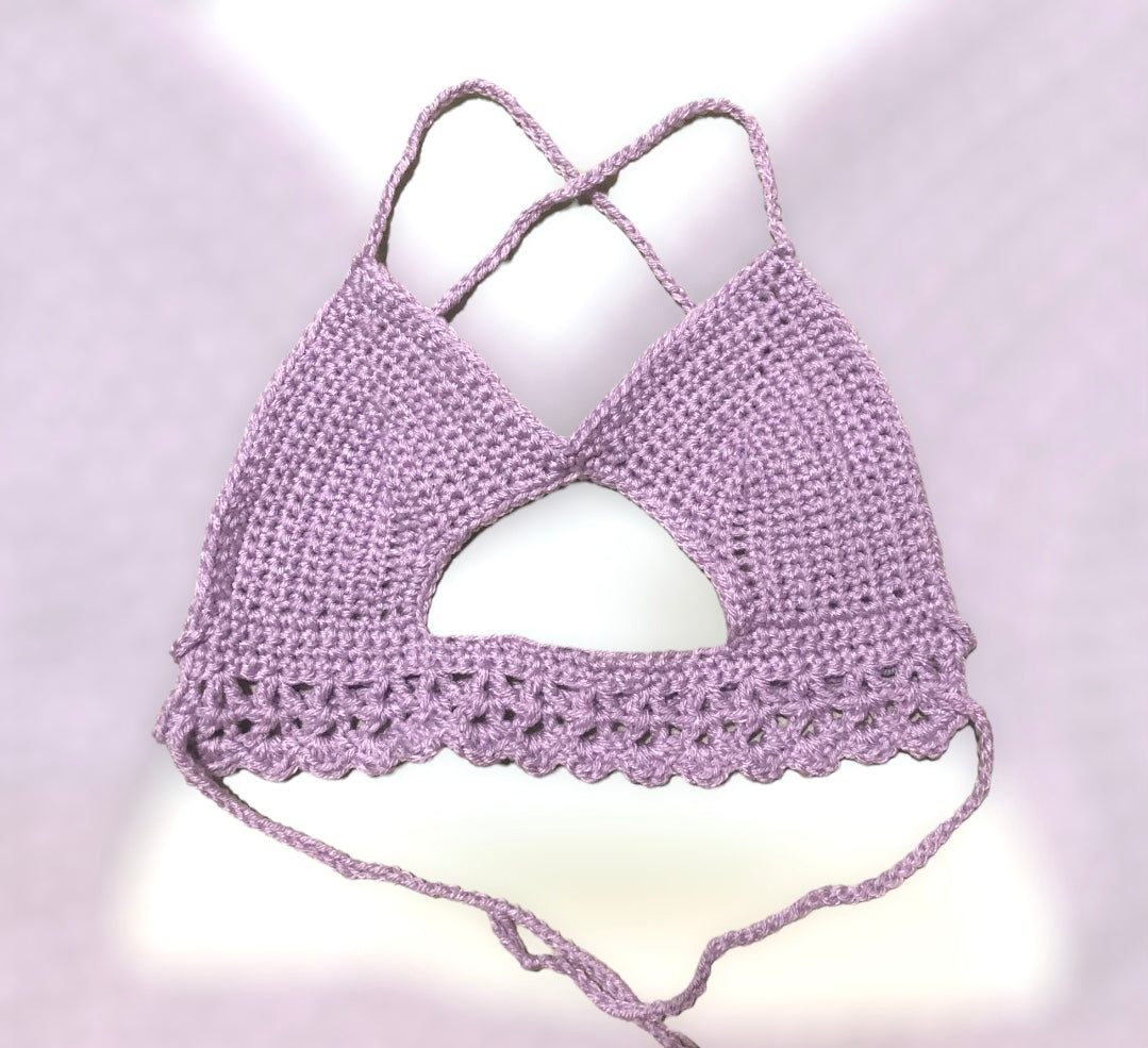 Peekaboob Top-Purple