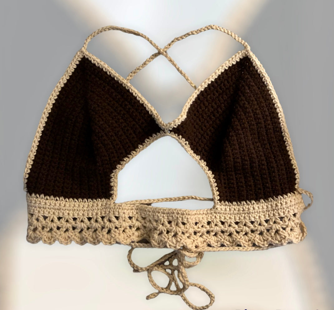 Peekaboob Top-Chocolate