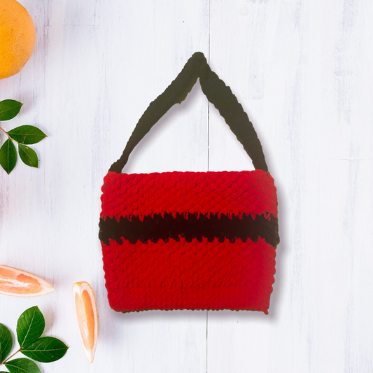 Chunky Tote Bag-Red Velvet